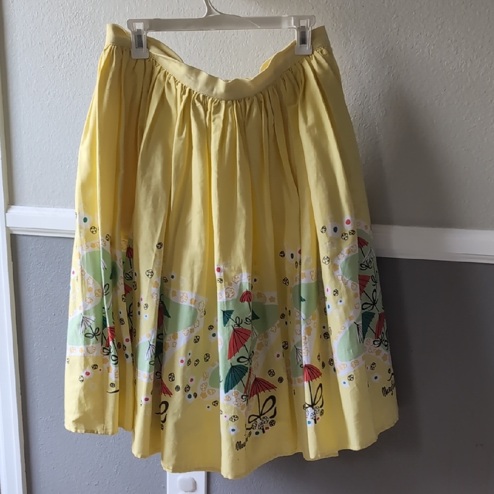 Mary Blair Pinup Couture Retro Skirt, Sz XL